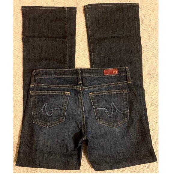 AG Adriano Goldschmied The Angel Bootcut Dark Wash Women's Denim Jeans Size 26R - Picture 4 of 11